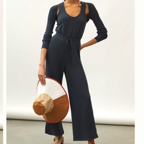 Anthropologie Pants - Daily Practice by Anthropologie Reflection Athleisure Jumpsuit Navy Size Medium